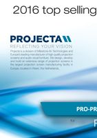 Сертификат лучшего дилера Projecta в 2016 официального партнера компании PRO-PROJECTOR