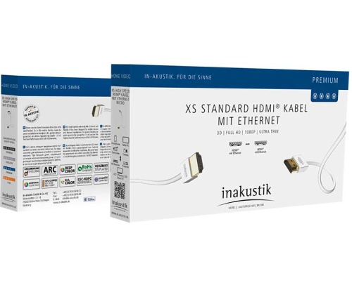 Кабель HDMI Inakustik Premium XS, 0.75 м фото 2